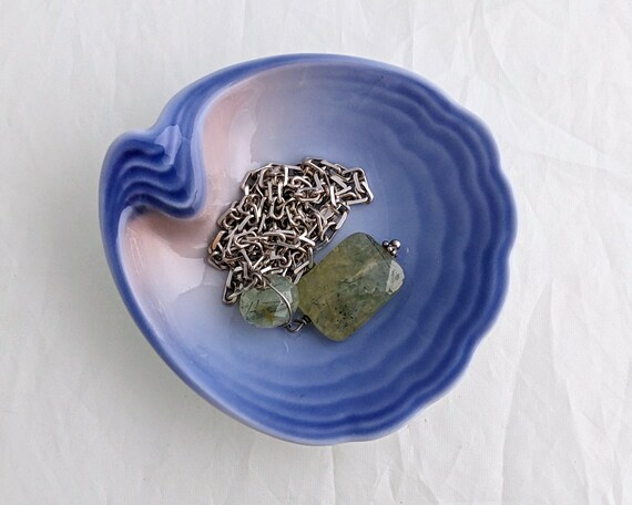 Prehnite Drop Necklace Sterling Rolo Chain Vintag… - image 10