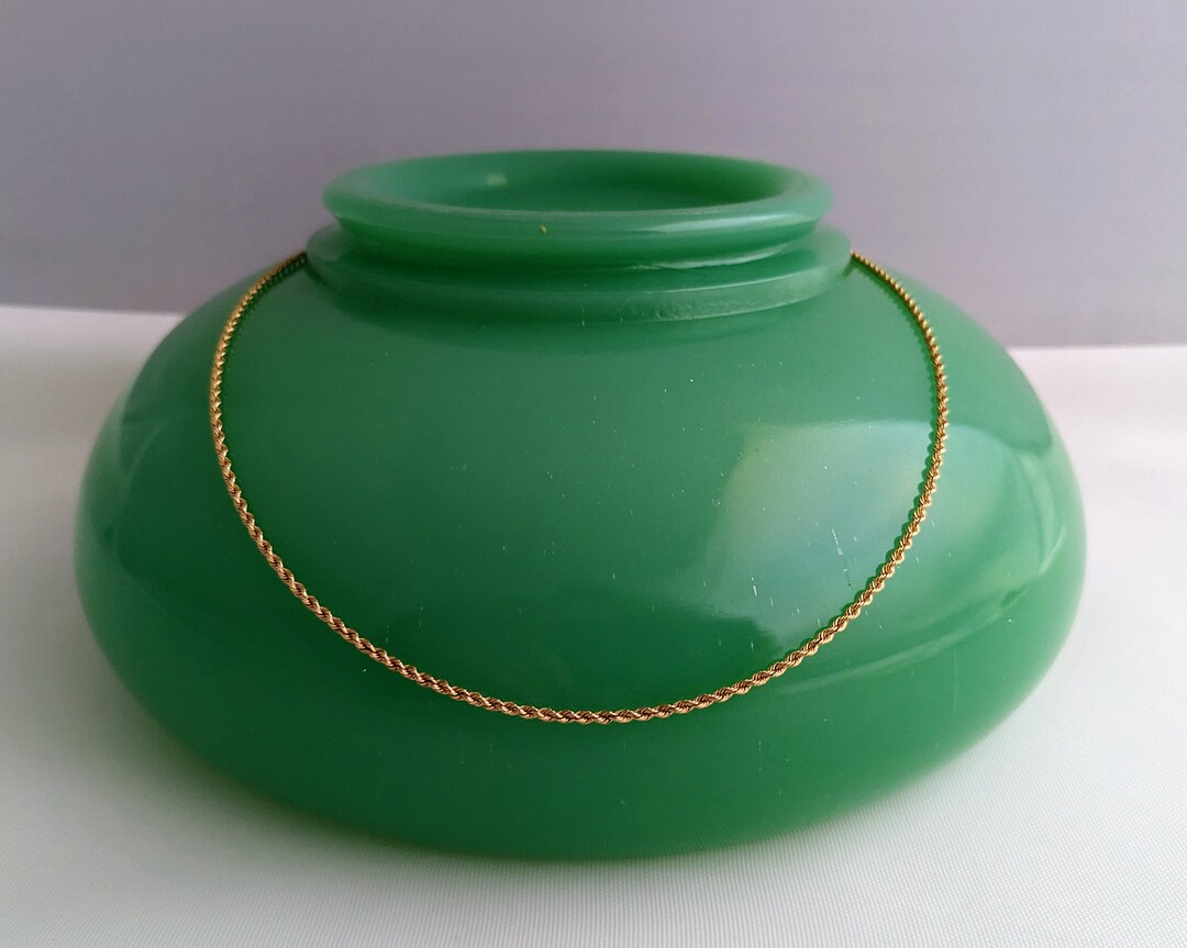 Michael Anthony 14K Gold Rope Chain Necklace Vintage 18 Rope Link Chain ...