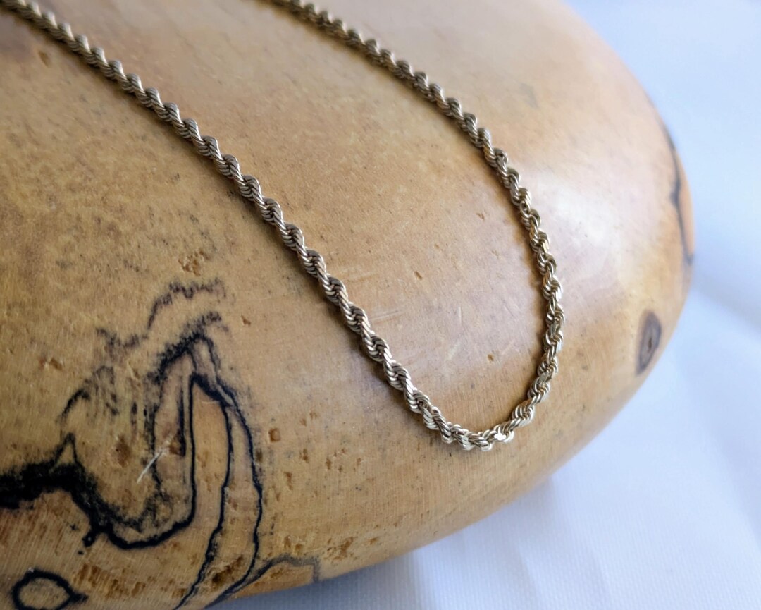 90s Rope Chain 14K Gold Rope Chain-16