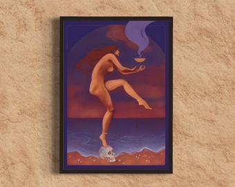 THE GODDESS DANCE | fine art print | modern fine art | kali | feminine power