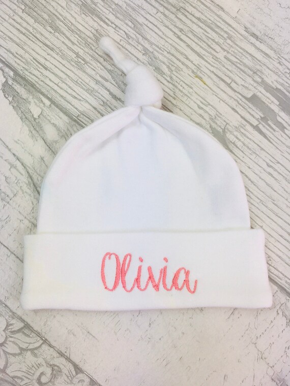 personalised baby hat