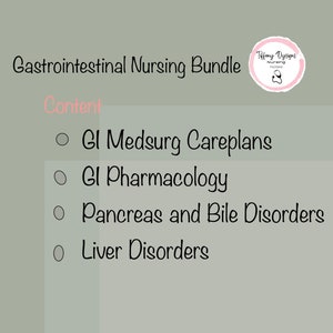 GI Nursing Note Bundle