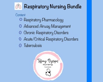Respiratory nursing notes bundle