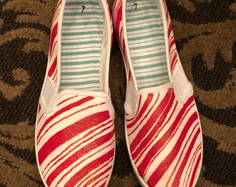 candy cane slippers