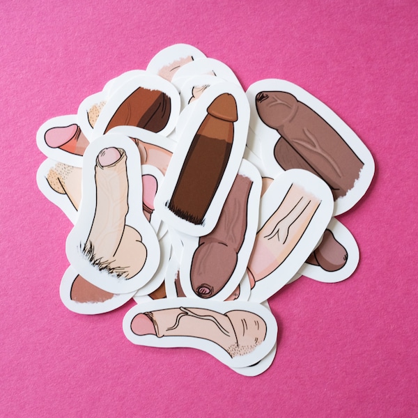 Dickers: Volume One (28 Stickers) Dick Stickers, Penis Stickers, Cock Stickers, bachelorette party favours