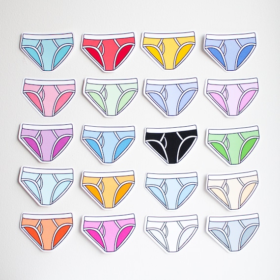 Underwear Stickers 20 Stickers 