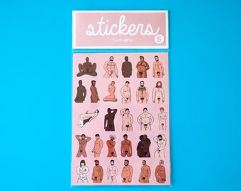 Mini Hunks Stickers: Volume 5 (28 Stickers)