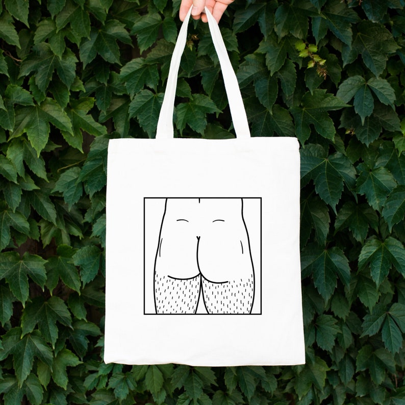 Hairy Legs Butt Tote Bag