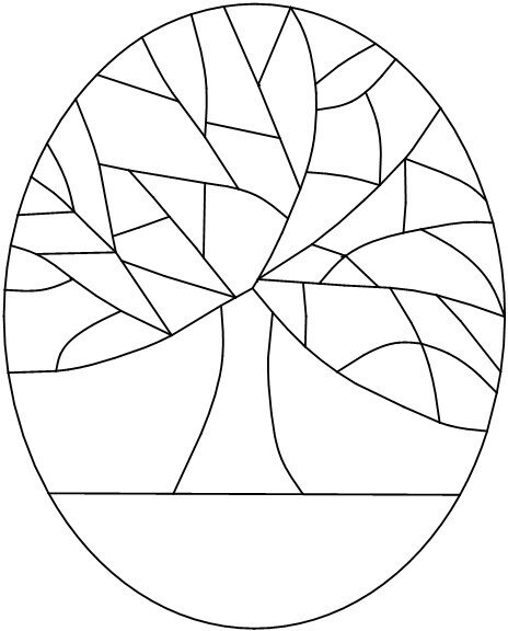 Stained Glass Tree Pattern - Etsy