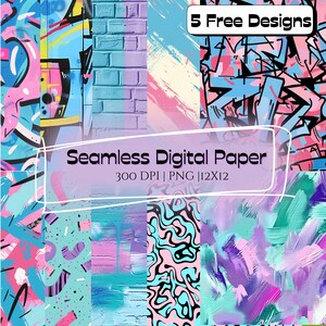 Transgender Pride Flag Seamless Pattern | Scrapbook Journal | Digital Craft Paper Bundle | Crafting Printable Paper Set | Decoupage | Gay