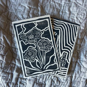 Cartes postales 4 x 6 pouces et cartes de voeux, motifs assortis faits main