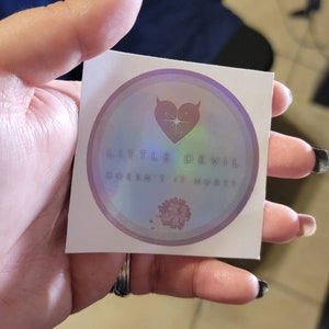 Holo He Yu Little Devil Sticker - Case File Compendium Hexie 2.5 x 2.5 Inches