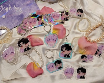 Pearl Boy Merch - Kang Dooshik & Jin Jooha Earrings Keychain etc BL