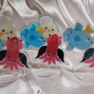 ORV Joongdok Iridescent Holo Standees - Kim Dokja Ugly Squid Yoo Joonghyuk Sunfish & Biyoo Omniscient Reader&#39;s Viewpoint
