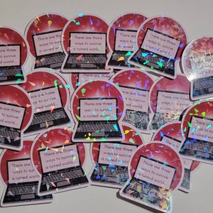 ORV 'Ways of Survival' Yoo Joonghyuk & Kim Dokja Omniscient Reader's Viewpoint Light Refractive Sticker