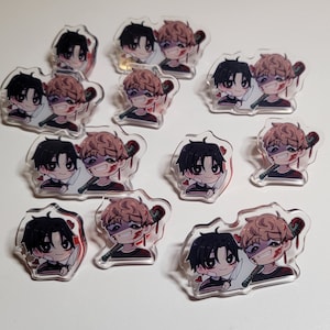 Killing Stalking Yoon Bum & Sangwoo Acrylic Pins