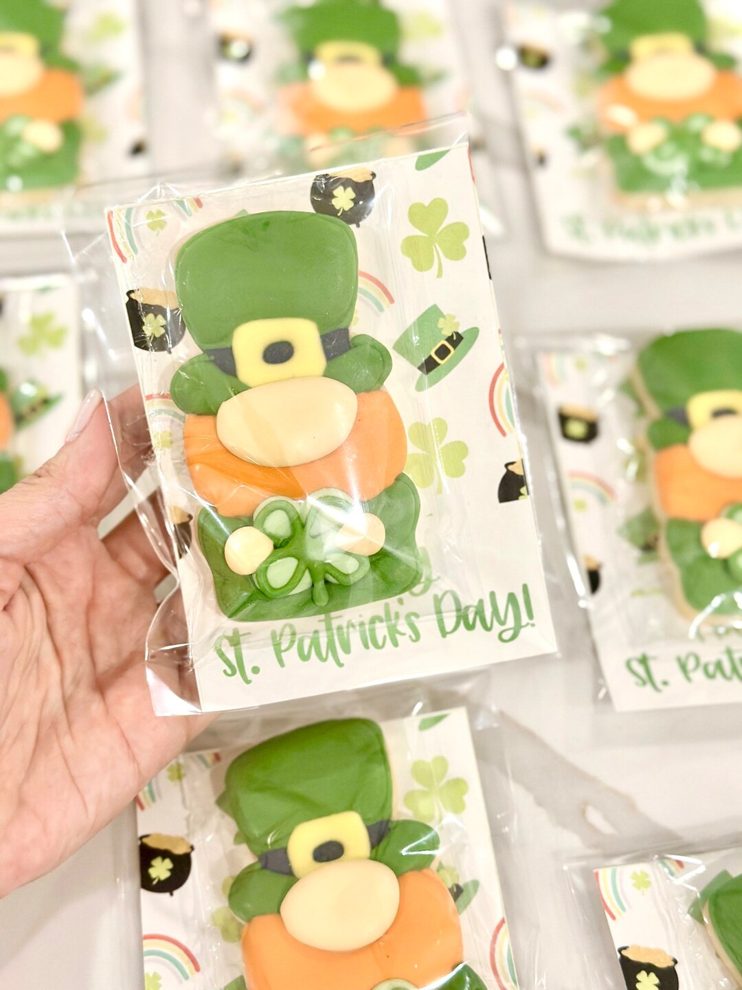 St. Patrick's Day Gnome Cookie - Etsy