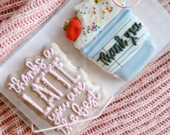 Teacher Thanks A Latte Set - Teacher Appreciation Cookies - School Cookies