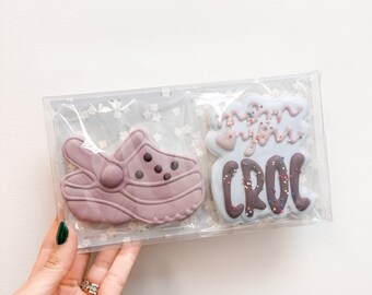 Mom Love You Croc Mothers Day Cookie Set - Mothers Day Cookie Set