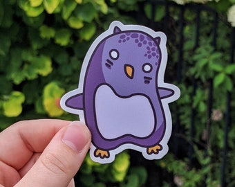 Adhesivo de pingüino ártico / Calcomanía de vinilo mate impermeable