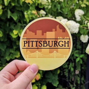 Pittsburgh, PA Vinyl Sticker | Waterproof & Durable