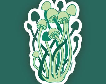 Adhesivo de vinilo de seta Enoki / Calcomanía mate impermeable