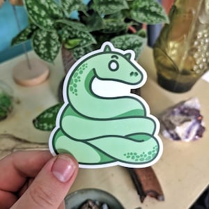 Snake Vinyl Sticker | Waterproof & Durable | Cute Reptile Animal Sticker