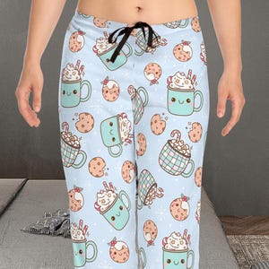 Heiße Kakao Pyjama Hose, Weihnachtsplätzchen Pyjama, Kinder Urlaub Nachtwäsche, Familie Passende Weihnachten Pyjama Hose, Gemütliche Winter Loungewear