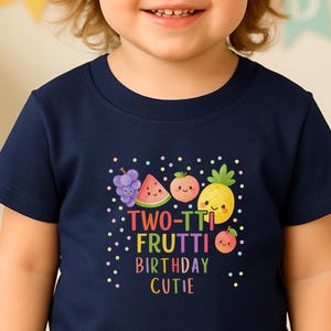 Two-tti Fruitti Birthday Shirt | 2nd Birthday Outfit | Fruit Theme Toddler Tee | Toddler Apparel | Matching Family Set