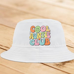 Cool Aunt Hat Gift for Her Best Aunt Ever Birthday Gift Aunt Bucket Hat Baby Announcement Pregnancy Reveal Sister Gift New Aunt Women&#39;s Hat