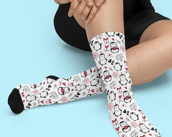 Fun Animal Birthday Socks | Cute Birthday Socks | Penguin Socks Gift | Animal Lover Gift for Her | Novelty Socks | Girlfriend Gift Idea