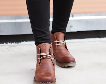 brown desert boots womens