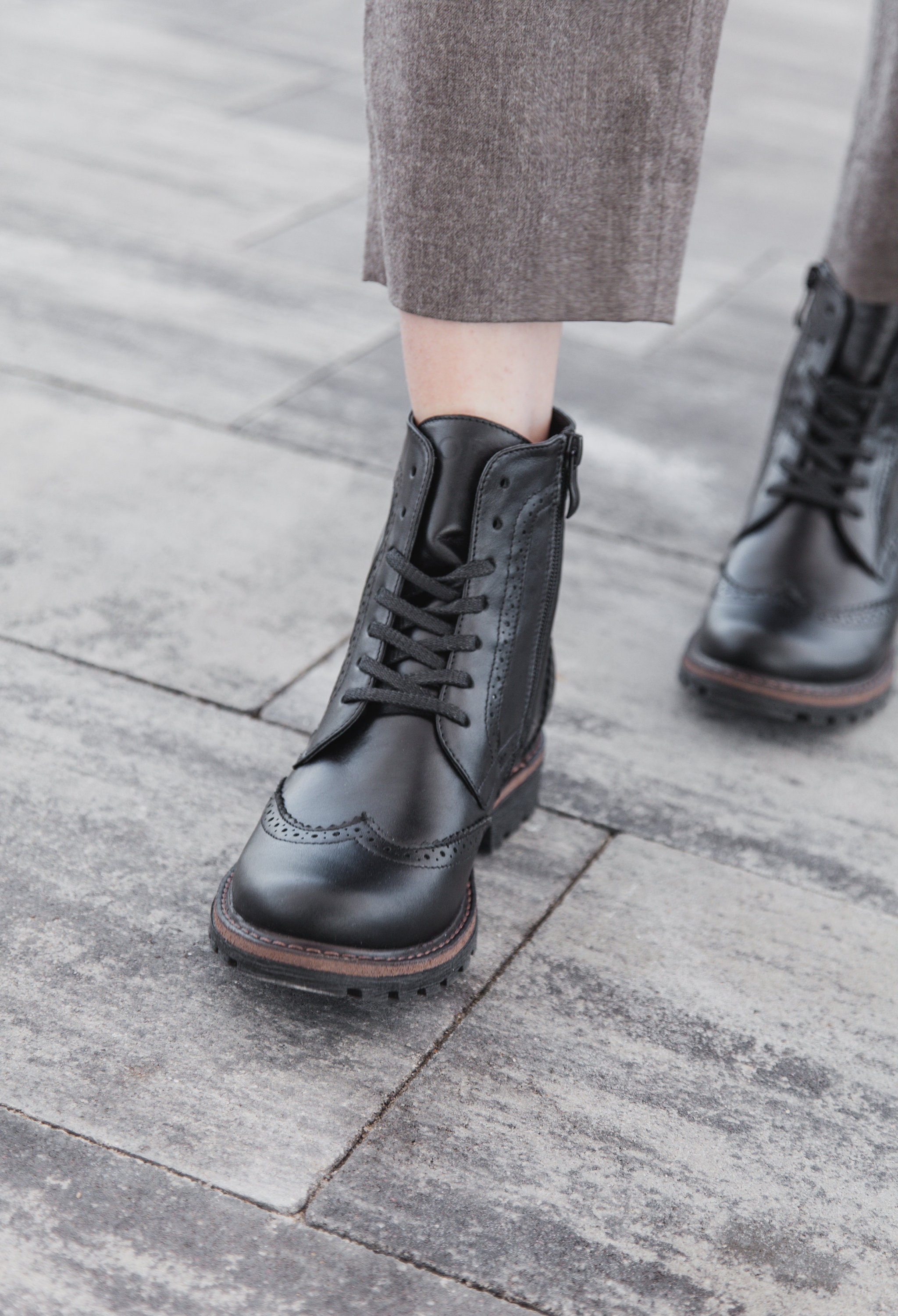 The Lake St. Women's Military Brogue Boot No. 3151