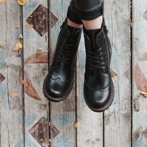 brogue boots, women borgue boots, women boots, brogue shoes, women shoes, black shoes