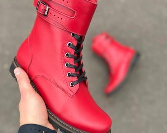 y*o様 Dr.Martens ブーツ 赤 Dr.Martens（ドクターマーチン） ブーツ 「日本限定」1460 レッド