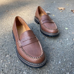 brown loafers, women shoes, women loafers, brown loaf