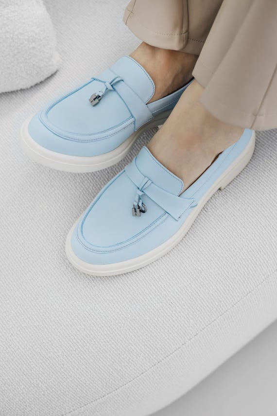 women's light blue dress shoes Womens Oxford Shoes Light Blue Pink Embassy London Brick Lane UK 7 / EU 40 / US 9