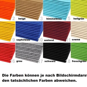 Fischereischein / Angelschein, individuell bestickte Filzhülle, Motiv: Barsch, große Farbauswahl afbeelding 6