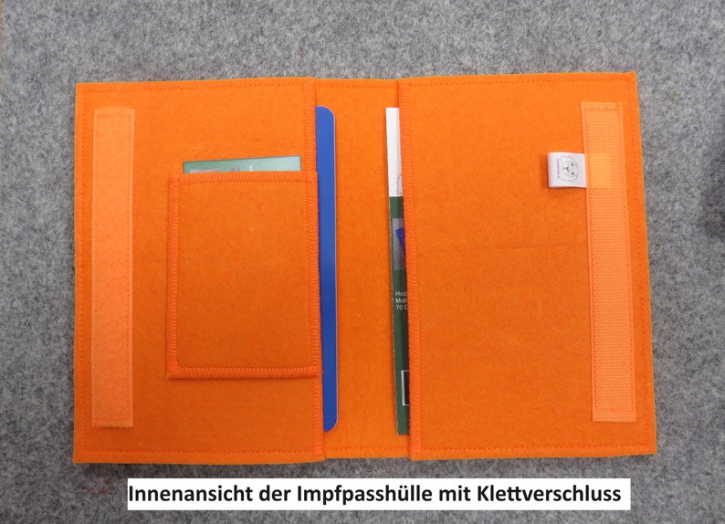 Dackel mit Krone, Filzmappe für den Hunde Impfpass, für Hundesport, Testatheft, Rally Obedience, Größe A6_A5_A4, viele Farben / Ausführungen Bild 5