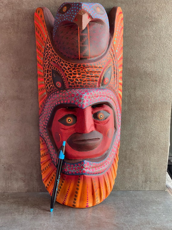 Masterpiece Nahual Mask by Zapotec Artisan Jesus Morales Oaxaca Fine Folk  Art -  Finland