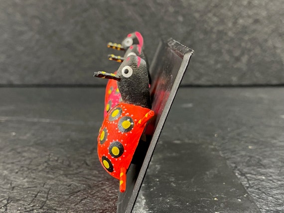 激レア　JOSEPH BIRD & SONS マーマレードジャー Alebrije Ladybug Magnet: Hand-carved Oaxaca Folk Art - Etsy