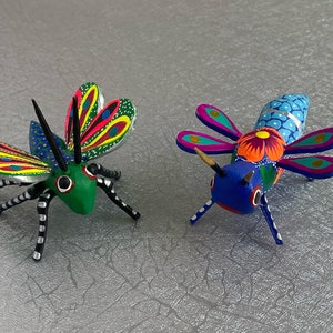 Alebrije Dragonfly or Butterfly - Zapotec Art - Mexican Carving - Oaxaca Flying Insect - Mexican Folklore - Folk Art
