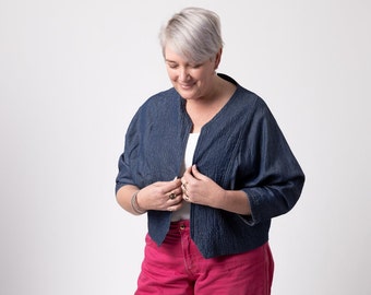 Roseland Jacket Sewing Pattern - Quilted Dolman Sleeve (PDF Pattern)