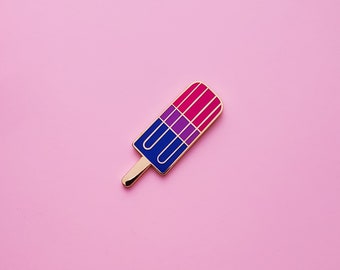 Pin de paleta del orgullo bisexual: este bonito pin LGBTQ+ presenta la bandera del orgullo bisexual y es un regalo ideal. Un accesorio perfecto para el orgullo bisexual.