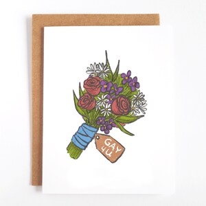 Gay For You-boeket - Leuke homo-liefdeskaarten, LGBT-valentijnskaarten