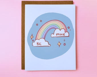 Be Mine Rainbow Card