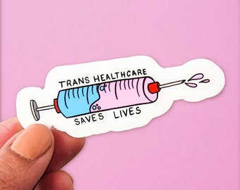 Trans Healthcare Pink Sticker
