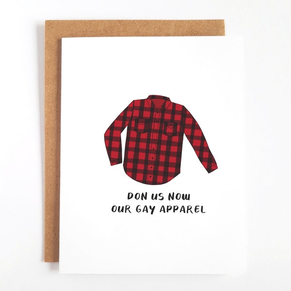 Don We Now Our Gay Apparel Holiday Card - Cute LGBT Holiday Cards, Queer Christmas Cards, Cute Gay Christmas Cards, Lesbian Holiday Card