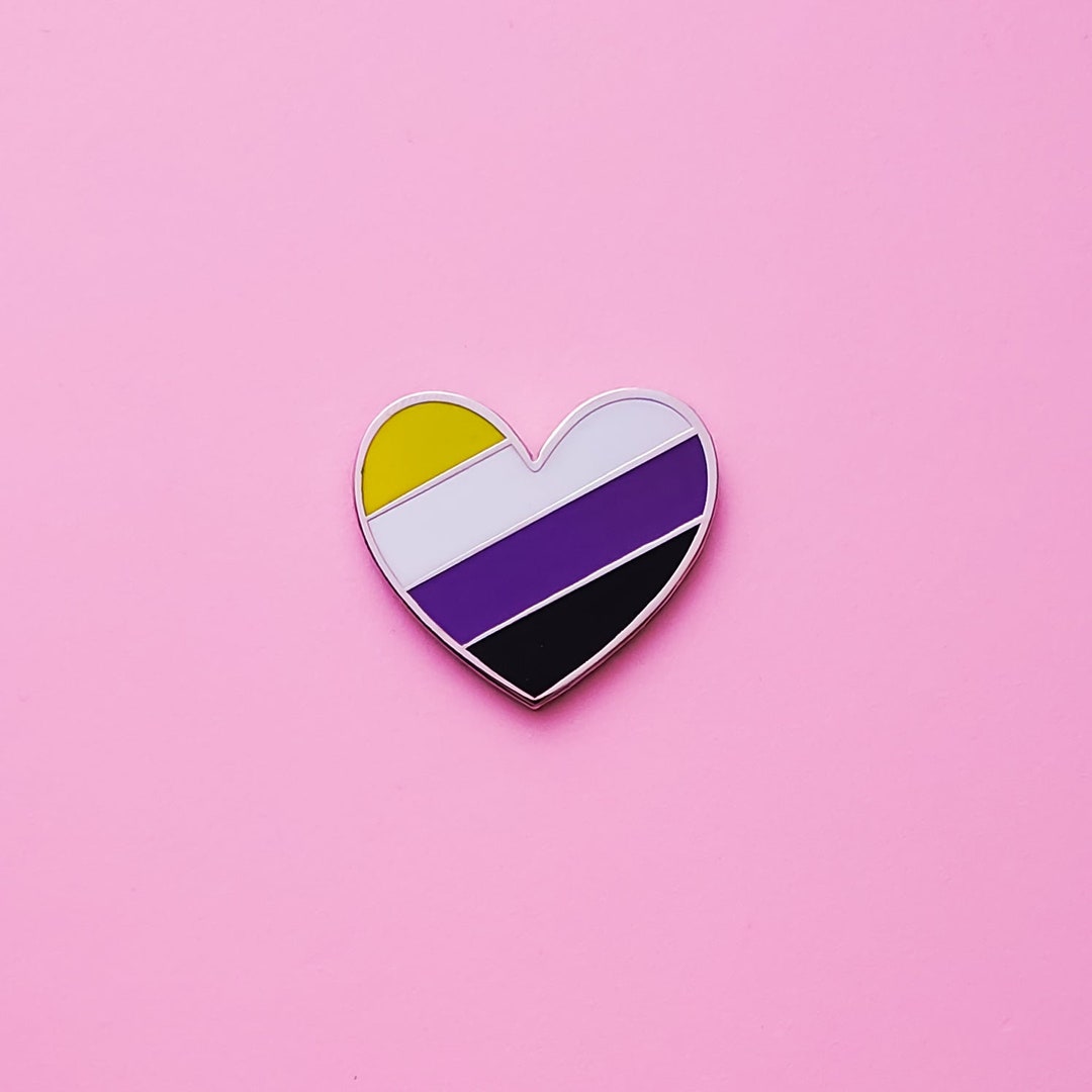 Buy LGBTQ Pin, Pride Pin , Non Binary Pin, Non Binary Pride Non-binary ...