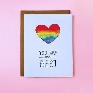 Carine carte LGBT, carte Rainbow Pride - Sei la carta migliore